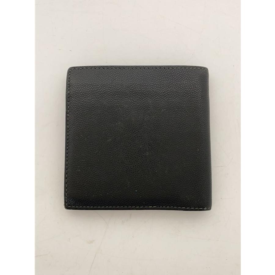 Cartier◇2つ折り財布/サントス/レザー/ブラック/無地/レディース