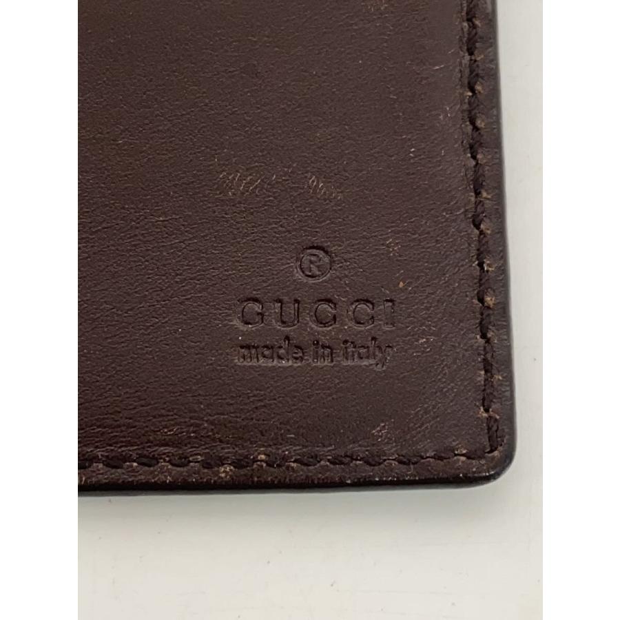GUCCI◇長財布_グッチシマ/レザー/BRW/総柄/レディース// : セカンド