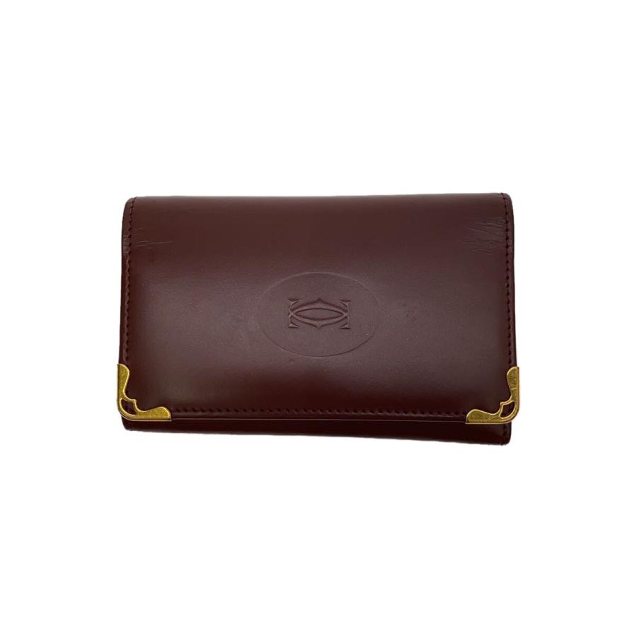 Cartier◇キーケース/--/BRD/無地/レディース : 2320214076669  