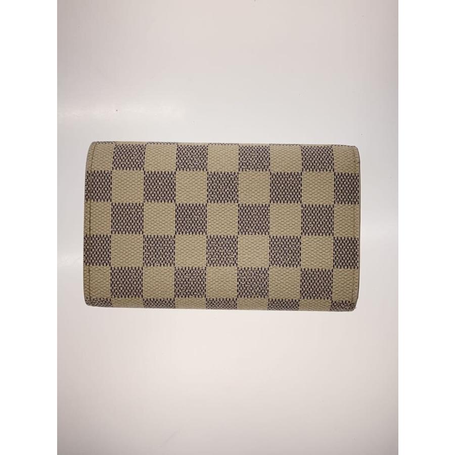 LOUIS VUITTON◇ポルト・モネ・ビエ・トレゾール_ダミエ・アズール/PVC