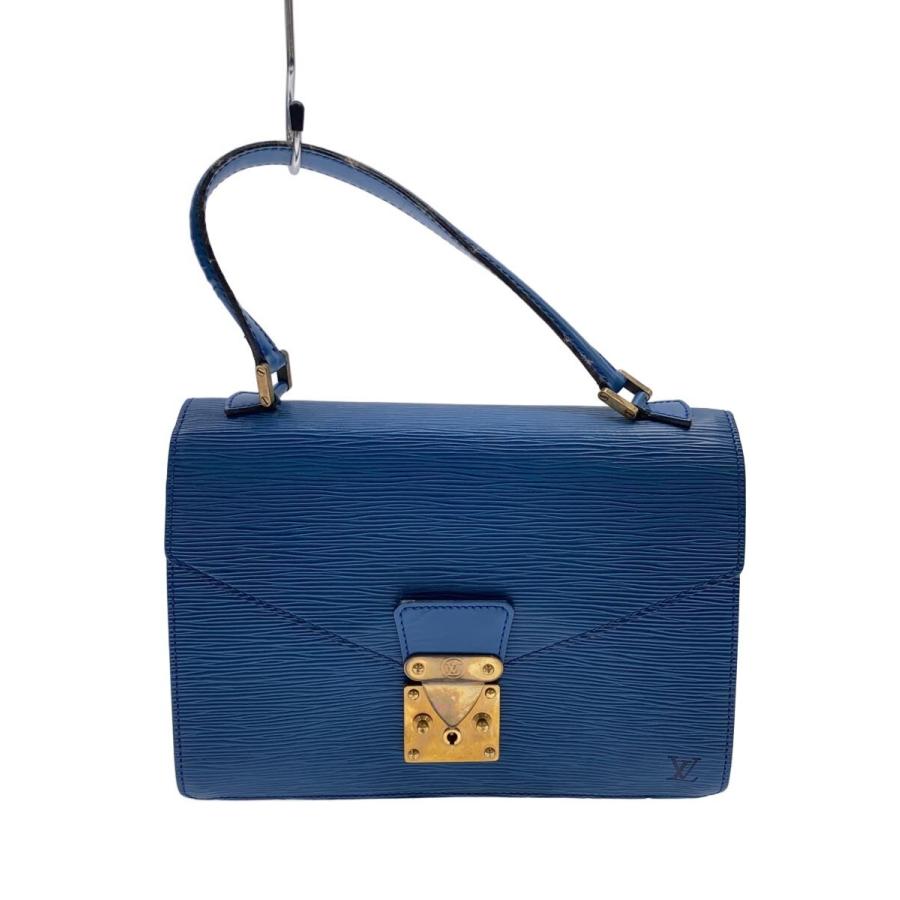 ルイヴィトン　エピ　コンコルド　ハンドバッグ　ブルー LOUIS VUITTON◇コンコルド_エピ/PVC/BLU : セカンドストリートYahoo
