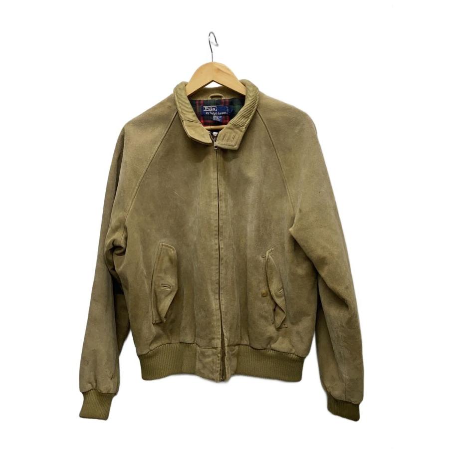 Polo by Ralph Lauren スウェードレザージャケット L POLO RALPH LAUREN◇レザージャケット・ブルゾン/L/スウェード/BEG