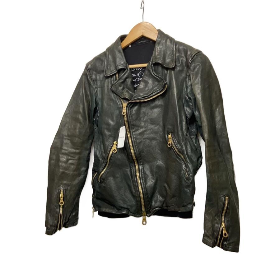 ISAMU KATAYAMA BACKLASH◇ダブルライダースジャケット/M/牛革/1254-02