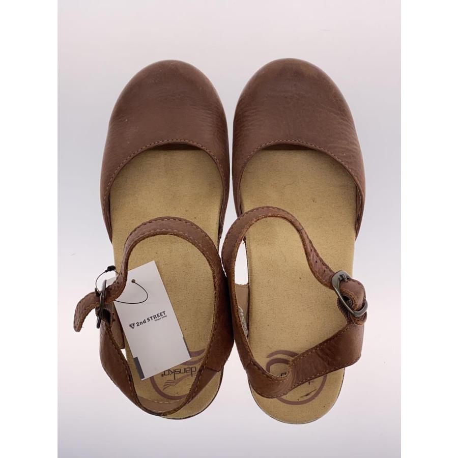 DANSKO◇サンダル/38/BRW/レザー/スレ// : セカンドストリートYahoo!店 