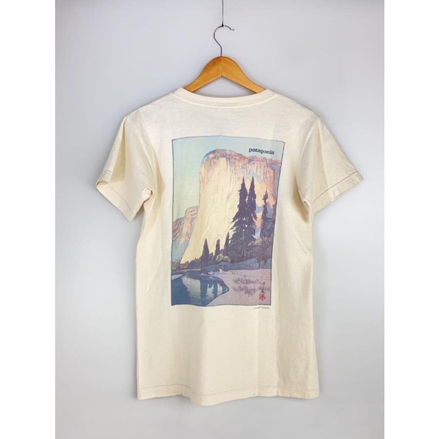 patagonia◇半袖Tシャツ/S/コットン/クリーム/Beneficial/ヨセミテ/USA 