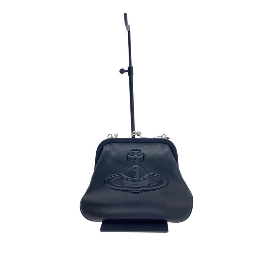 Vivienne Westwood ショルダーバッグ 青黒 Vivienne Westwood◇ショルダーバッグ/牛革/BLK/無地 : セカンド