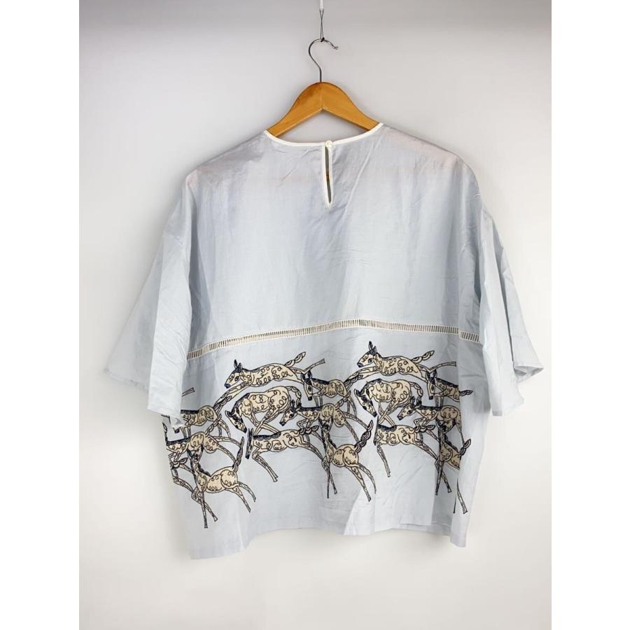 mina perhonen◇半袖ブラウス/38/コットン/グレー/25ss/papurikko 