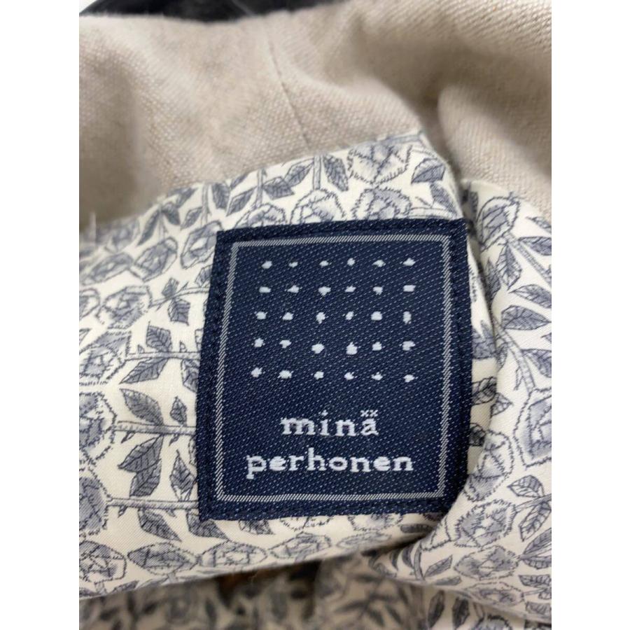 mina perhonen◇ショルダーバッグ/リネン/ベージュ : セカンド 