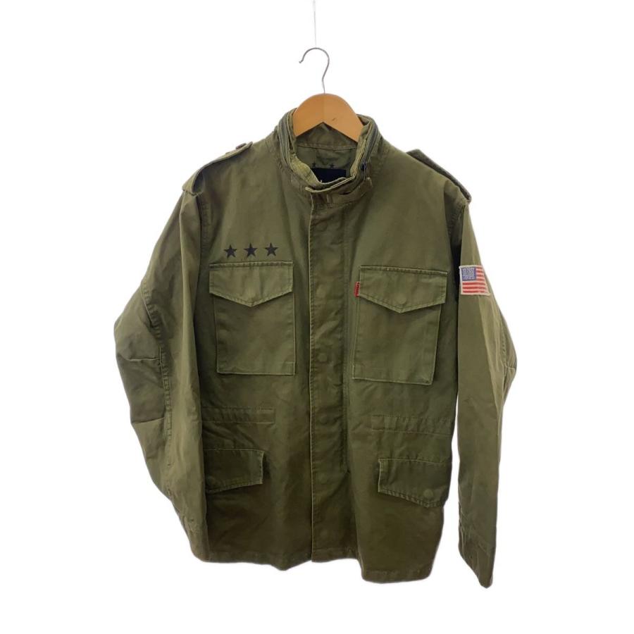 STUSSY◇ミリタリージャケット/L/コットン/グリーン : セカンド 