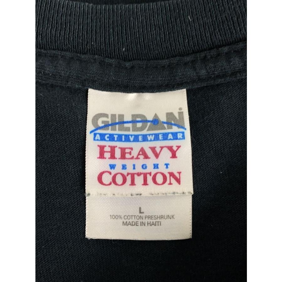 GILDAN◇90s/pulp fiction/半袖Tシャツ/L/コットン/ブラック