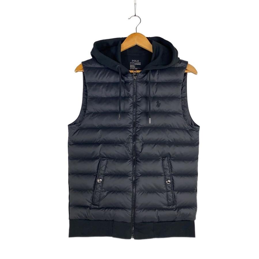 POLO RALPH LAUREN◇ダウンベスト/XS/ポリエステル/ブラック