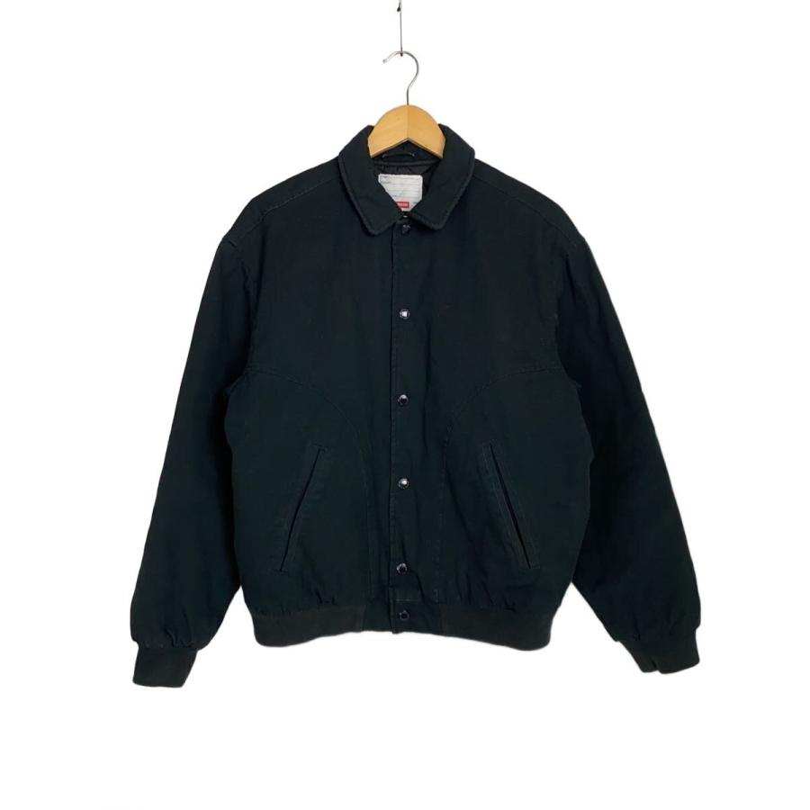 Supreme◇20SS/Twill Varsity Jacket/S/コットン/ブラック : セカンド