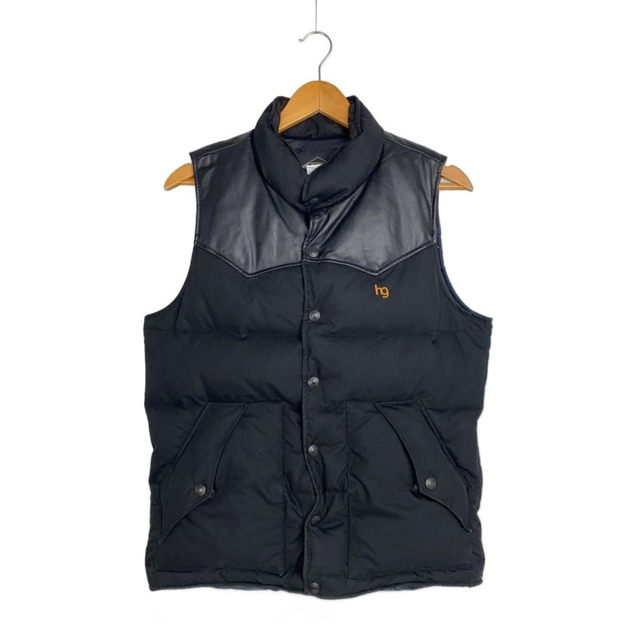 HYSTERIC GLAMOUR◇ダウンベスト/S/コットン/ブラック/00s/HGロゴ