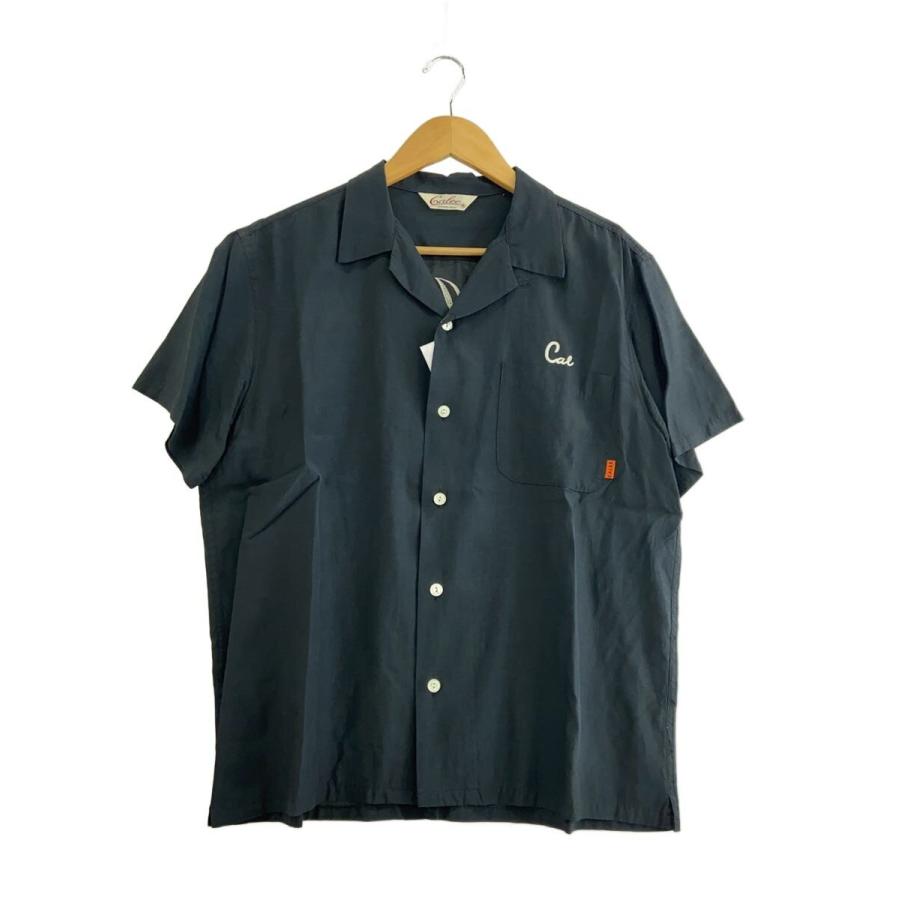 CALEE◇半袖シャツ/XL/レーヨン/BLK : セカンドストリートYahoo!店 