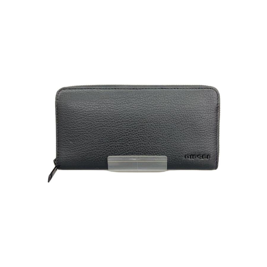 DIESEL◇長財布/レザー/BLK/無地/メンズ/X06626 P0396 T8013 