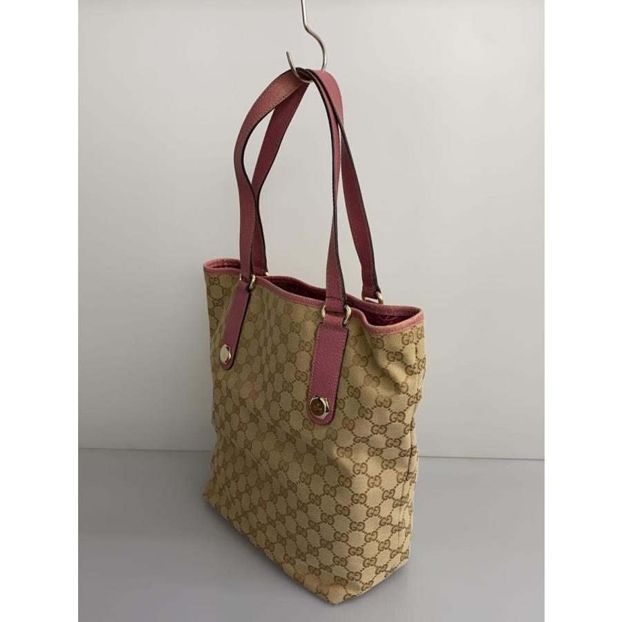 GUCCI◇トートバッグ_GGキャンバス/キャンバス/CML/総柄 : セカンド