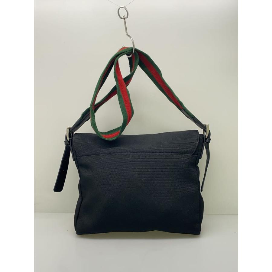 【極美品】グッチ GUCCI ショルダーバッグ テクノ キャンバス ブラック GUCCI◇ショルダーバッグ_テクノキャンバス/キャンバス/BLK : セカンド