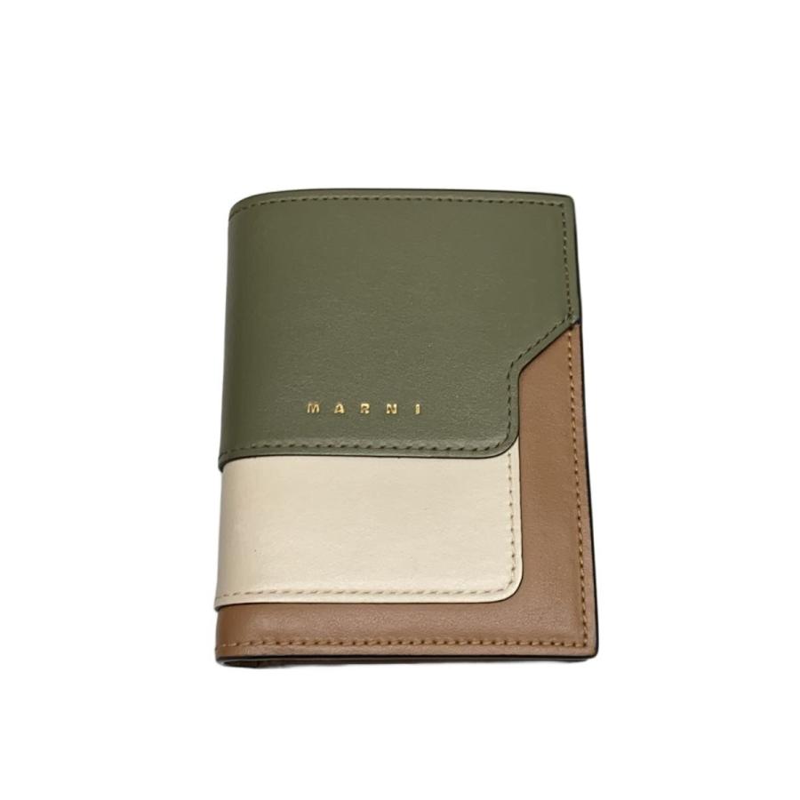 【特価・未使用品！】MARNI レザーウォレット MARNI（マルニ） 二つ折り財布 PFMOQ14U07 LV520 メンズ サフィアーノ