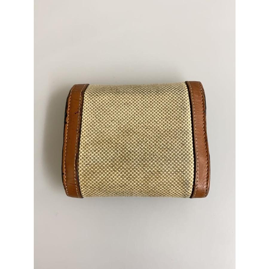 CELINE◇3つ折り財布/キャンバス/BRW/レディース セリーヌ 三つ折り