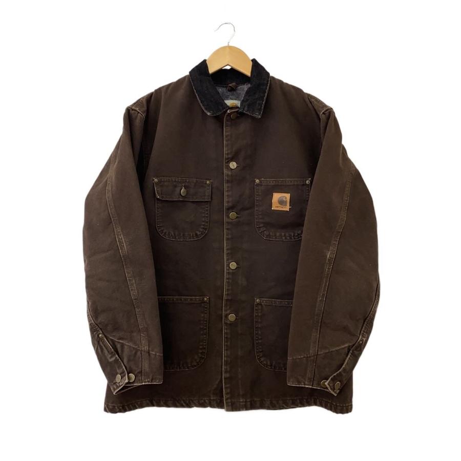 USA製 カーハート チョアコート フェード C02 DKB ダークブラウン Carhartt C02DKB 12-Ounce Sandstone Chore Blanket Lined Work Coat