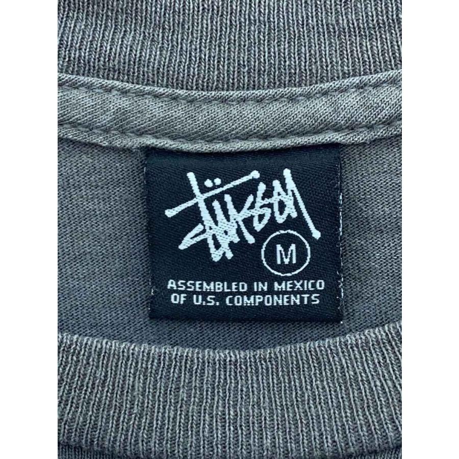STUSSY◇80s復刻/00s/DO YOUR THANG TEE/TRIBE/Tシャツ/M/コットン/GRY