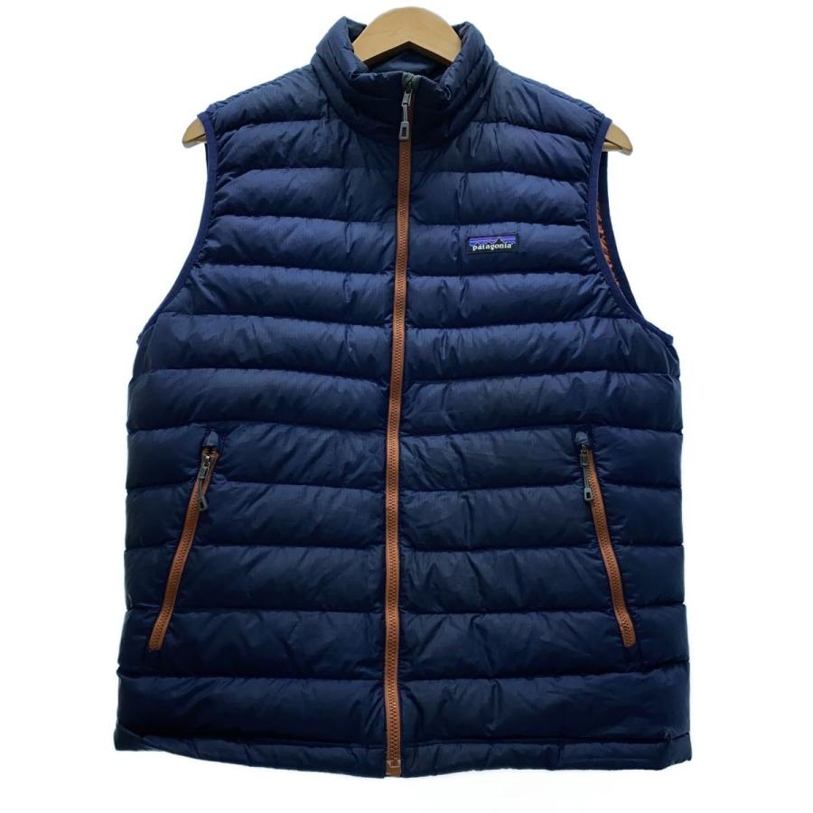 patagonia◇ダウンベスト/M/ナイロン/NVY/84622fa14// : セカンド