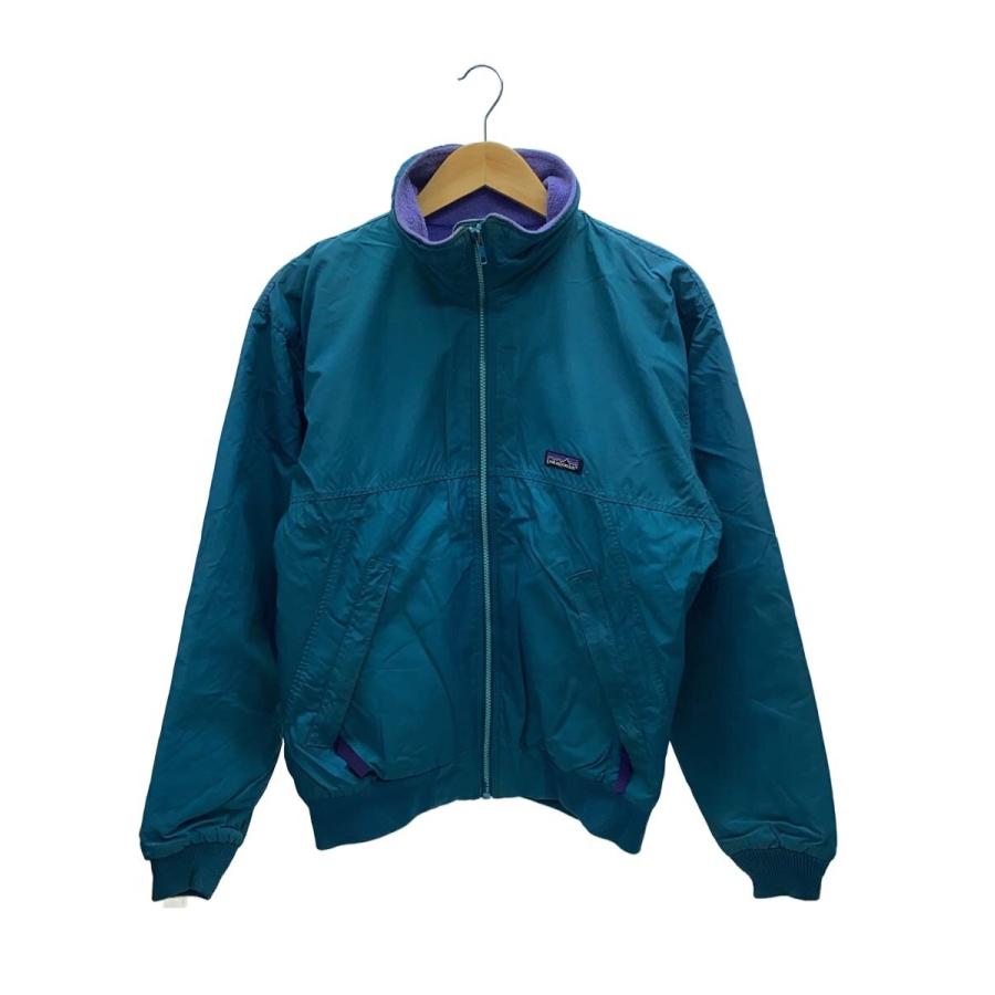 patagonia◇ジャケット/S/ナイロン/GRN/無地/90S/USA製/状態考慮