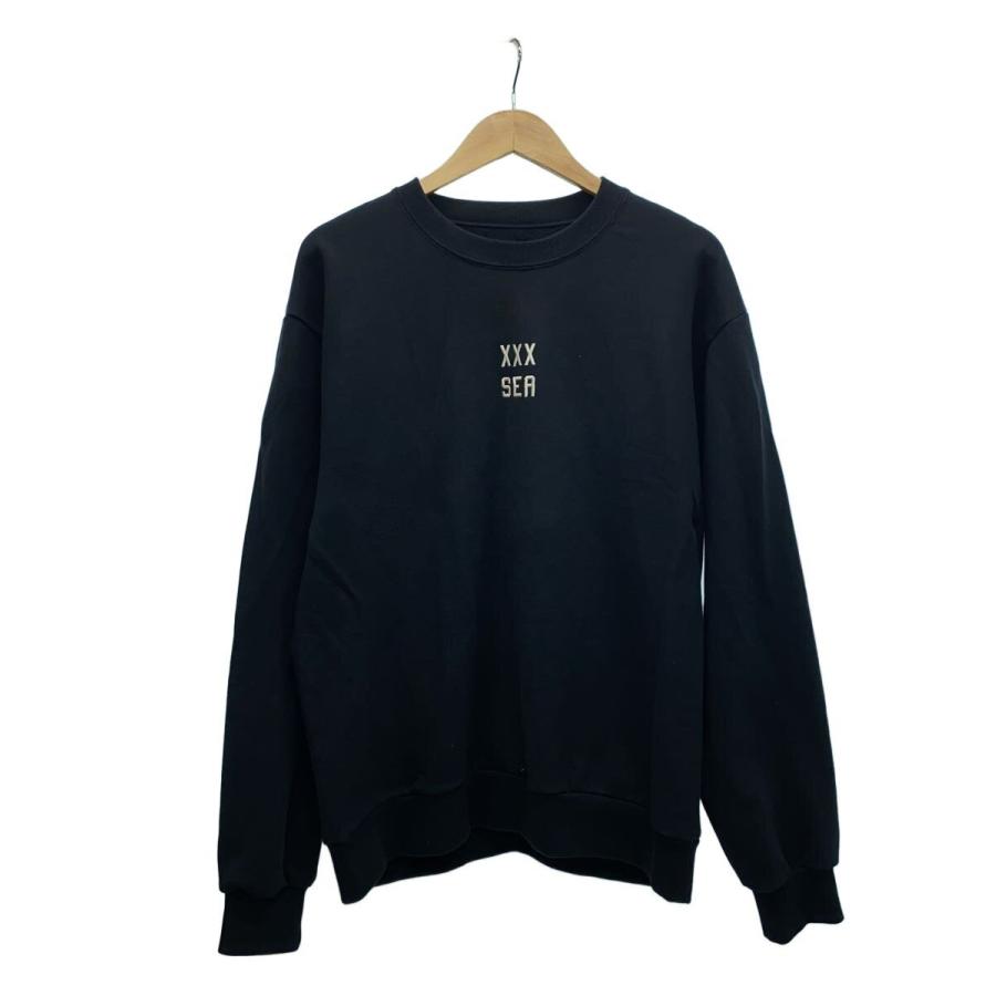 WIND AND SEA◇21AW/スウェット/L/コットン/BLK/WDS-XXX-21A-09