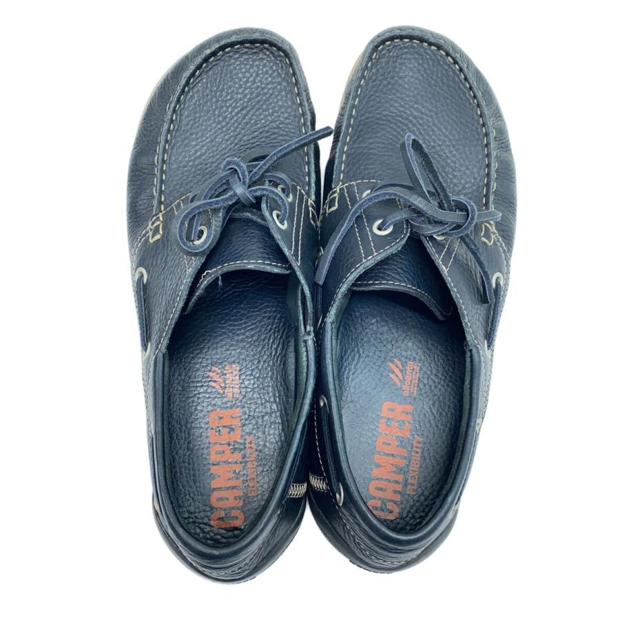camper◇PEU CIRCUIT/デッキシューズ/42/NVY/レザー : セカンド 
