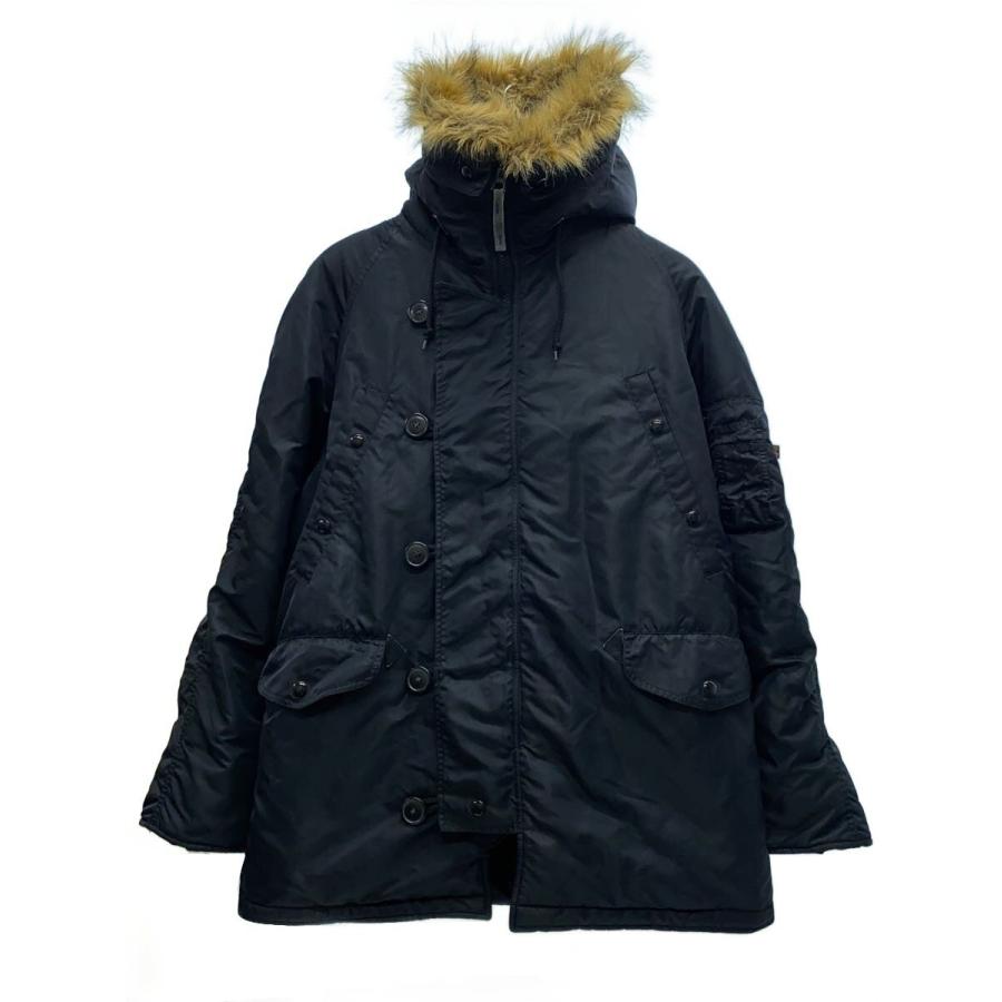 ALPHA INDUSTRIES◇N-3B/フライトジャケット/S/ポリエステル/GRY/無地
