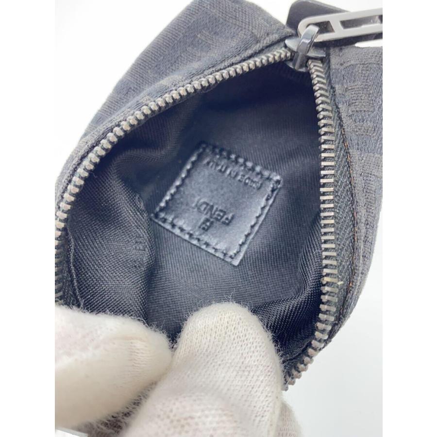 FENDI◇フェンディ/ズッカ柄/コインケース/キャンバス/BLK/総柄 FENDI◇フェンディ/ズッカ柄/コインケース/キャンバス/BLK/総柄