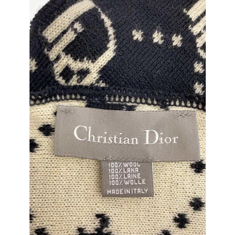 Christian Dior◆クリスチャンディオール/マフラー/ウール/ブラック/トロッター柄｜ssol-shopping｜02