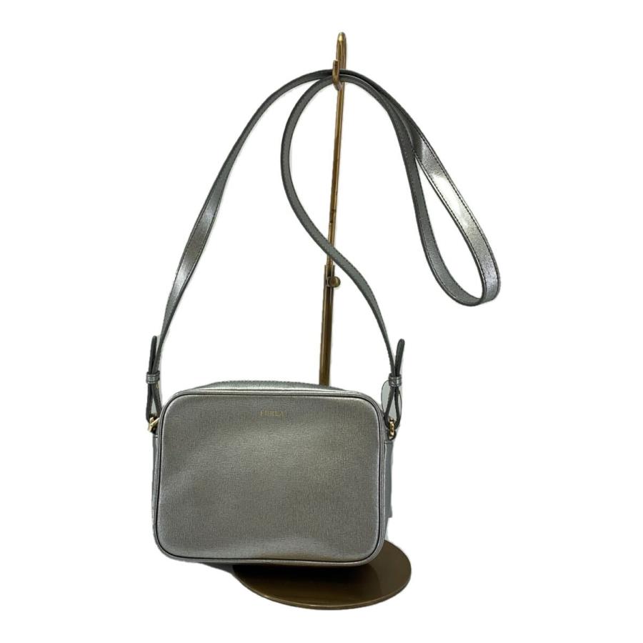 FURLA◇フルラ/983350/メタリック/ショルダーバッグ/シルバー/無地