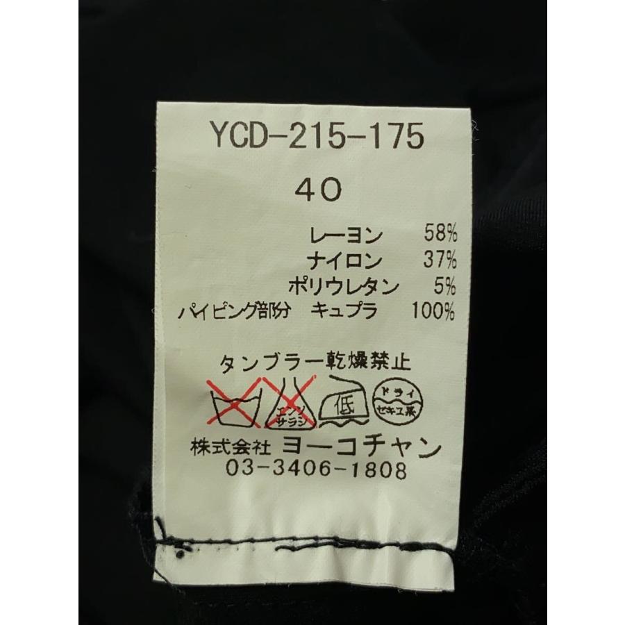 YOKO CHAN / 7分袖ワンピース/40/レーヨン/BLK/YCD-215-175 YOKO CHAN◇7分袖ワンピース/40/レーヨン/BLK/YCD-215-175 : セカンド