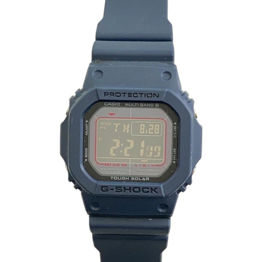 CASIO◇ソーラー腕時計_G-SHOCK/デジタル/ネイビー : セカンド