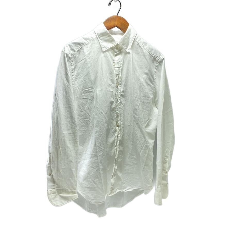 Bagutta◆長袖シャツ/42/コットン/ホワイト/無地/07940 | 