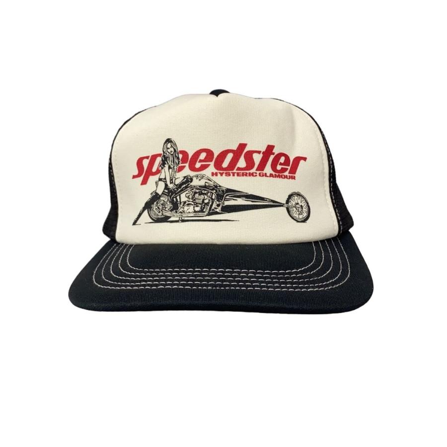 HYSTERIC GLAMOUR◇メッシュキャップ/FREE/ポリエステル/BLK/無地