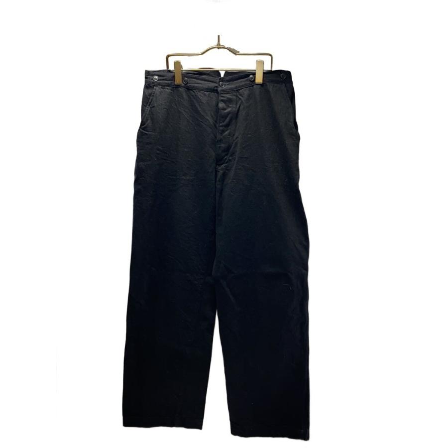 COMOLI◇25SS/デニムオーバーパンツ/ボトム/2/コットン/BLK/B01-03002