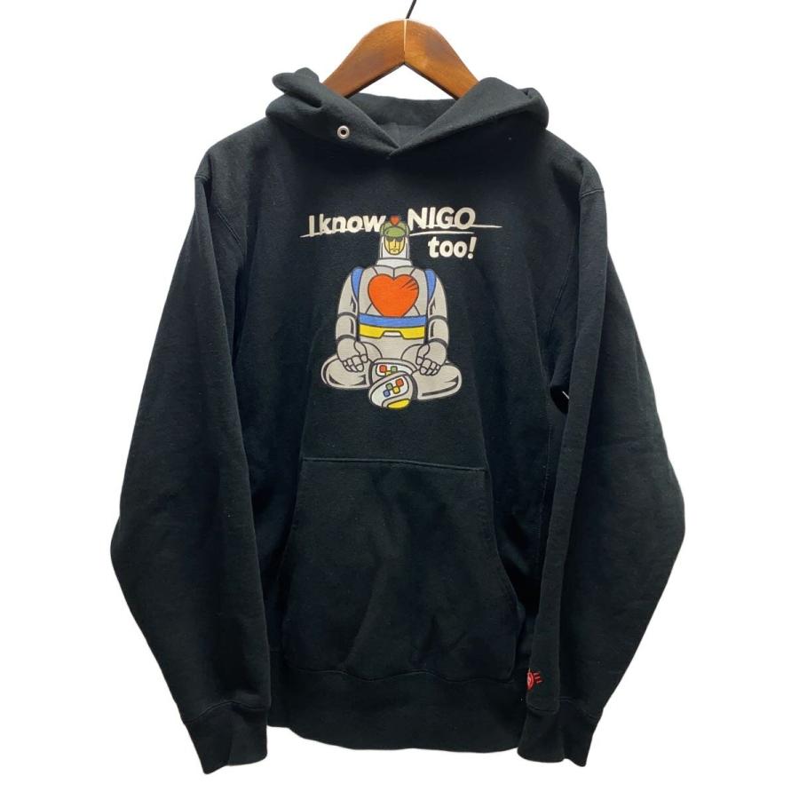 HUMAN MADE◇I KNOW NIGO TOO/XX28CS004/パーカー/M/コットン/BLK 