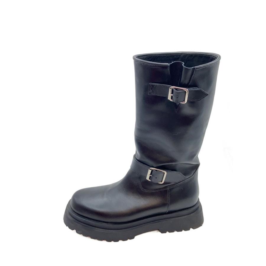 PELLICO SUNNY◇ブーツ/39/BLK/レザー/PM23 0049 : セカンドストリート 