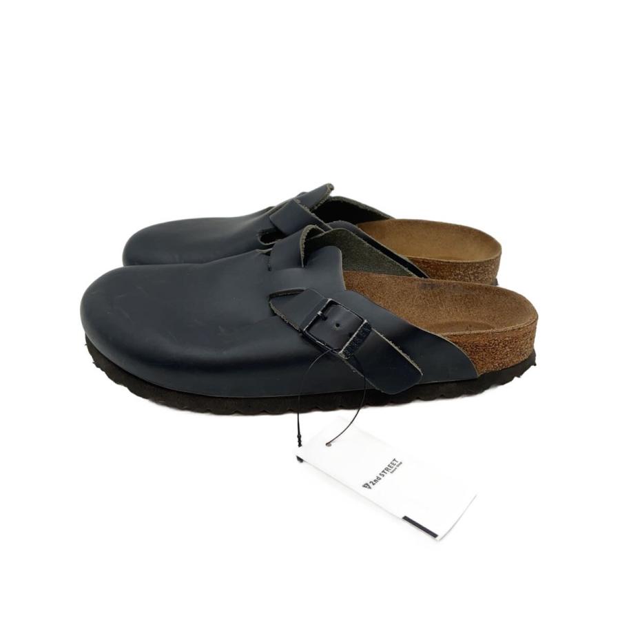 BIRKENSTOCK◇ボストン/サンダル/23cm/BLK/レザー : セカンド