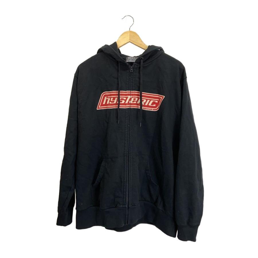 HYSTERIC GLAMOUR◇ジップパーカー/XL/コットン/BLK/02241CF02/24SS/HG