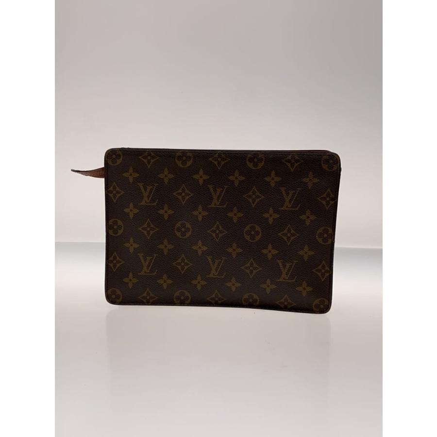 LOUIS VUITTON◇ポシェット・オム_モノグラム・キャンバス/PVC/BRW