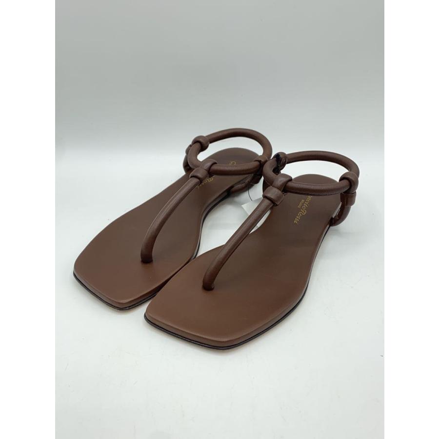 Gianvito Rossi◇juno thong 05 nappa/サンダル/35.5/BRW/レザー 