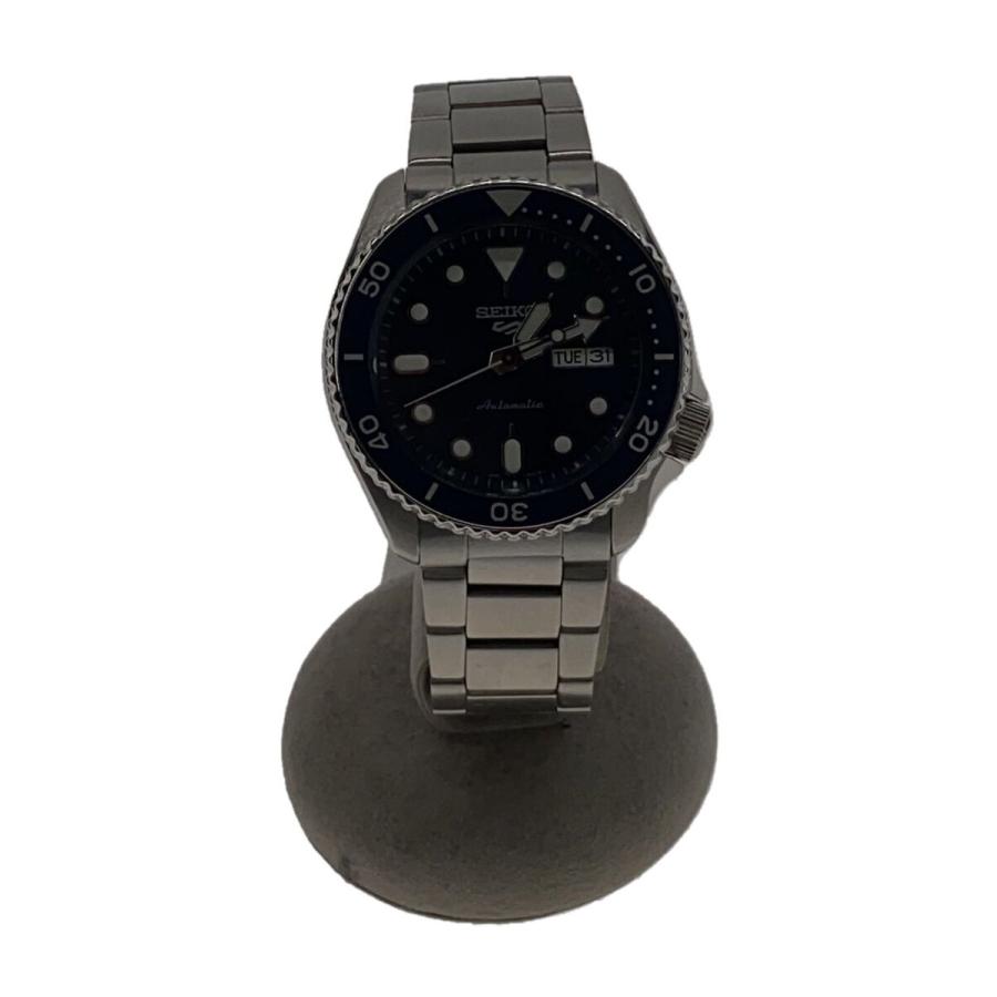 SEIKO◇自動巻腕時計/アナログ/ステンレス/NVY/SLV/4R36-07G0