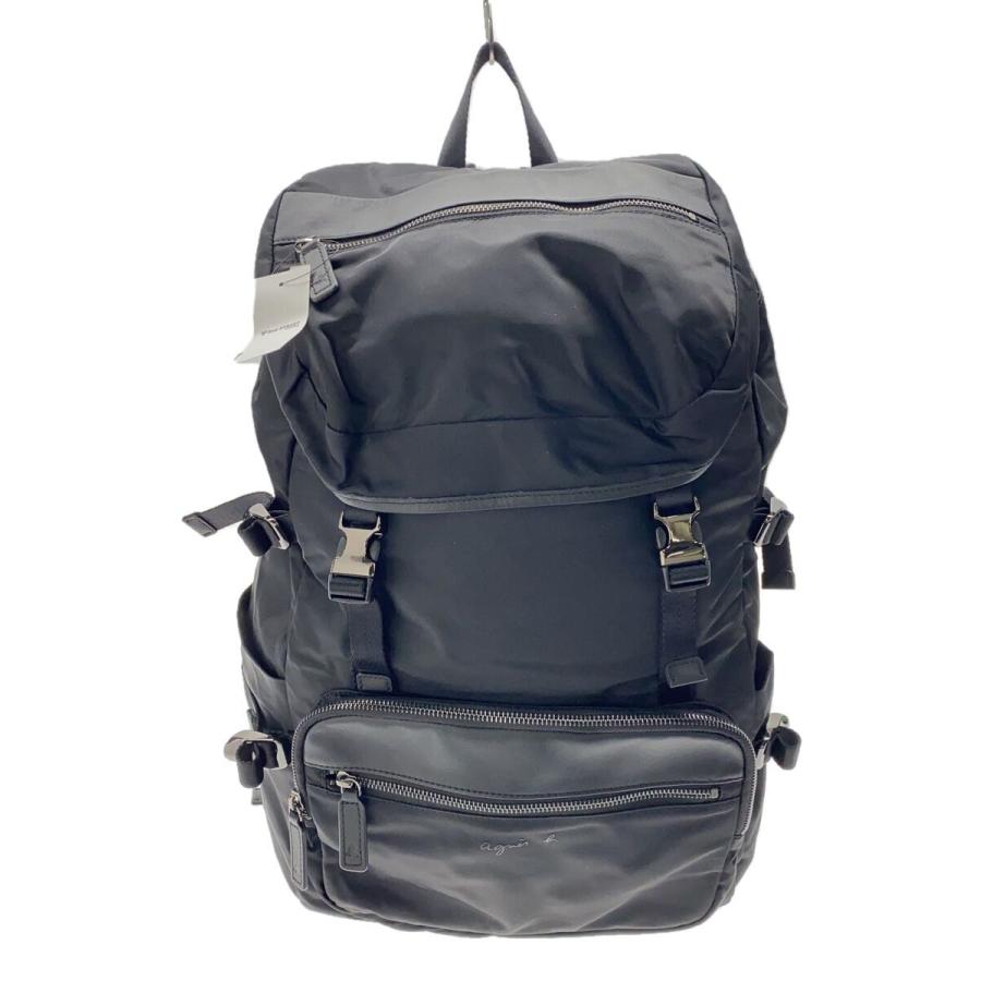 agnes b.◇リュック/ナイロン/BLK/無地/UK05M-01 : セカンドストリート