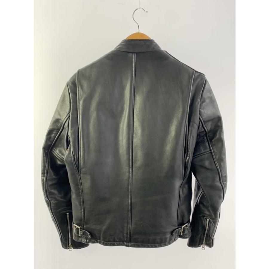 Soph. Schott シングルライダースジャケット 38 SCHOTT］のシープレザーに ［SOPHNET.］のボタニカル柄のライニング