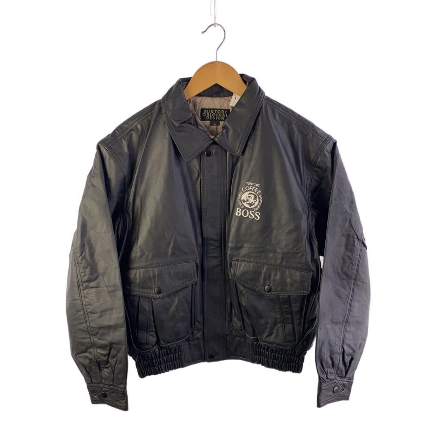 SUNTORY BOSS◇1994年モデル/ボスジャン/90s/レザージャケット