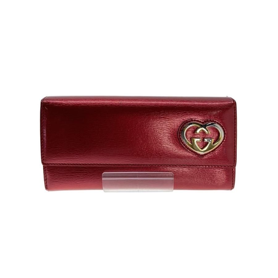 GUCCI◇長財布/ラブリーハート/--/RED/レディース/245723・478442