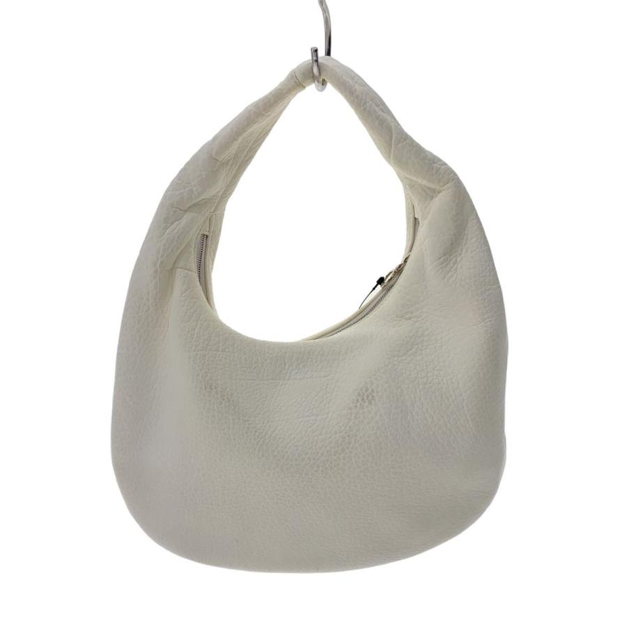 Aeta◇ROUND ONE SHOULDER M/ショルダーバッグ/レザー/WHT : セカンド